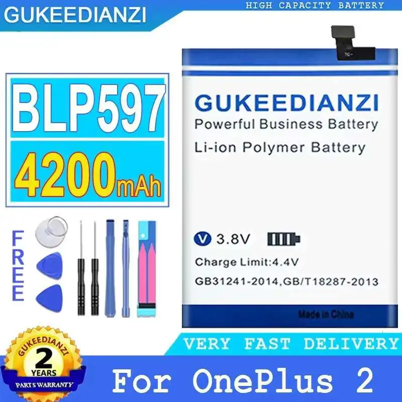 BLP597 Прочный аккумулятор мобильного телефона емкостью 4200 мАч для Oneplus 2 One Plus 2, долговечный
BLP597 Прочный аккумулятор мобильного телефона емкостью 4200 мАч для Oneplus 2 One Plus 2, долговечный