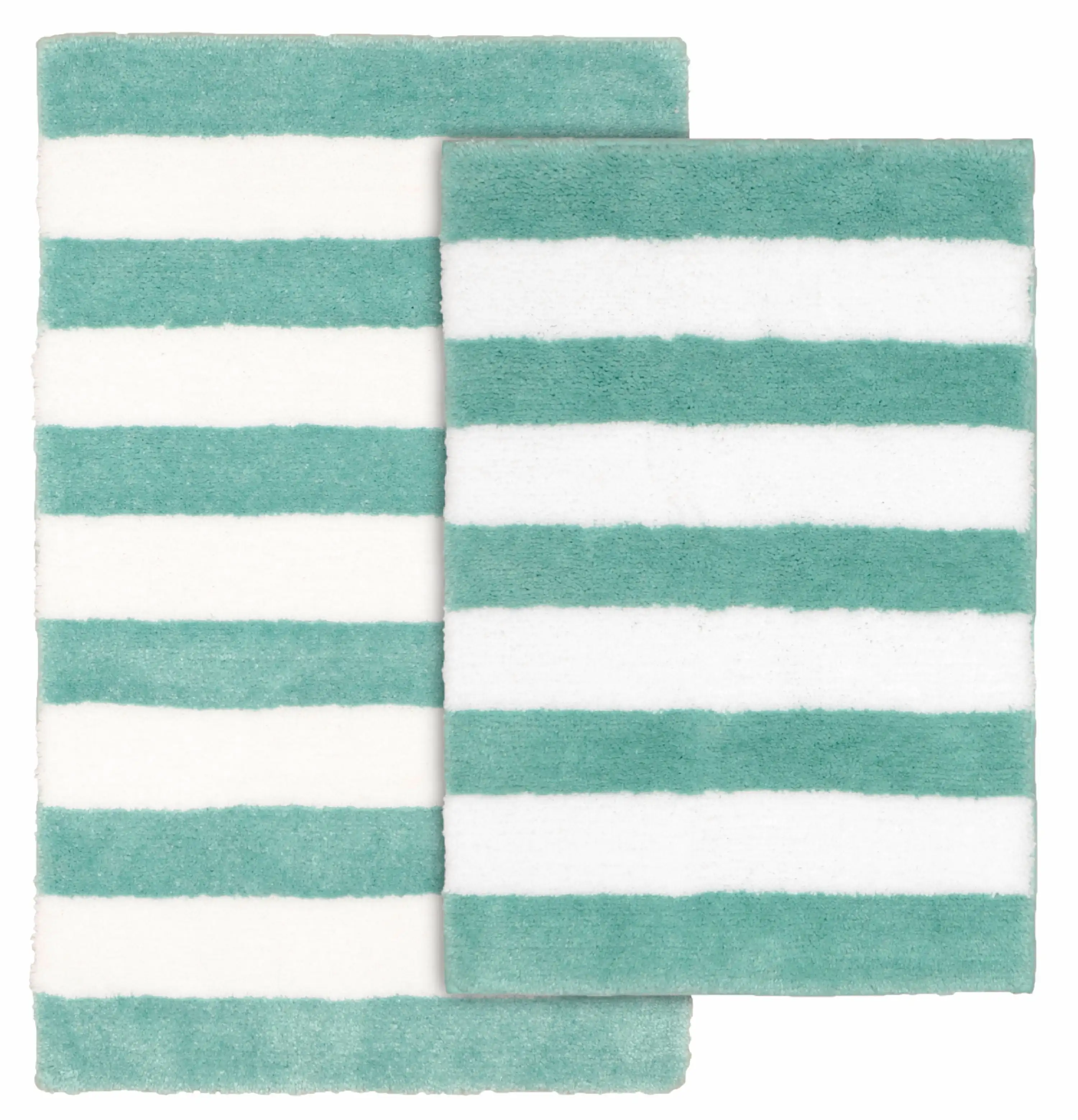 Garland Rug Beach Stripe Washable Bath Rug Set, 2 Piece Set (17X24 Bath Rug, & 21X34 Bath Rug) Sea Foam/White
Garland Rug Beach Stripe Washable Bath Rug Set, 2 Piece Set (17X24 Bath Rug, & 21X34 Bath Rug) Sea Foam/White