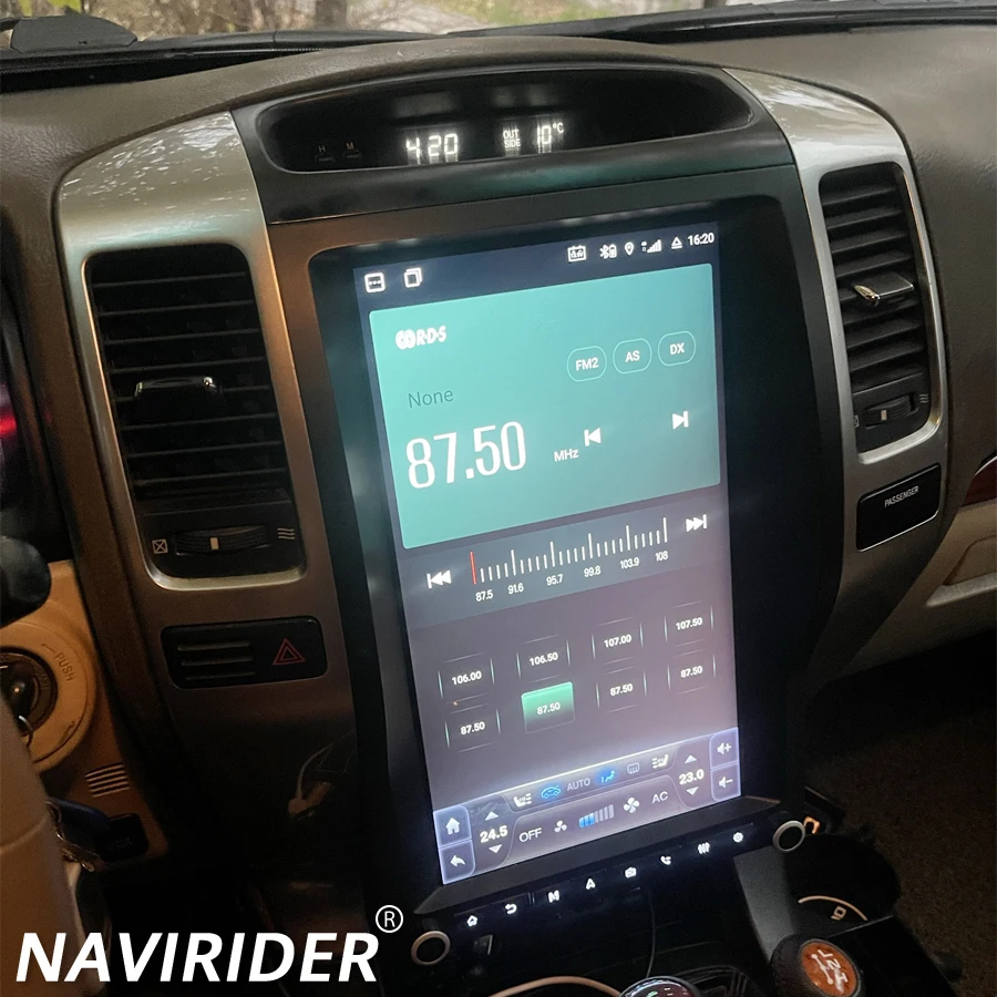 13,6-дюймовый Android-экран для Toyota Land Cruiser Prado LC120 GX470 GPS автомобильный мультимедийный плеер Carplay навигация авторадио головное устройство
13,6-дюймовый Android-экран для Toyota Land Cruiser Prado LC120 GX470 GPS автомобильный мультимедийный плеер Carplay навигация авторадио головное устройство