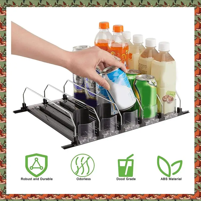 Soda Can Dispenser For Refrigerator With Adjustable Pusher Glide - Perfect For Soda, Beer, And Other Beverages
Soda Can Dispenser For Refrigerator With Adjustable Pusher Glide - Perfect For Soda, Beer, And Other Beverages