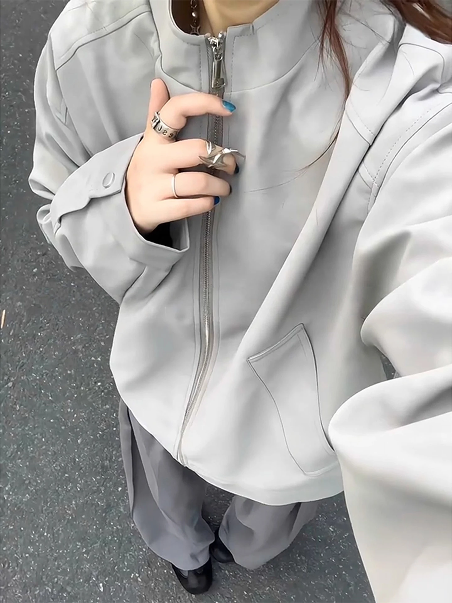 Мужская куртка из искусственной кожи с эффектом тай-дай, винтажный стиль, свободный крой, повседневная, молодежная, на молнии
Мужская куртка из искусственной кожи с эффектом тай-дай, винтажный стиль, свободный крой, повседневная, молодежная, на молнии