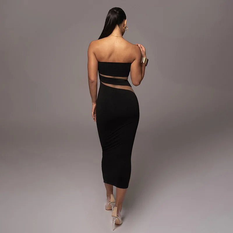 Sexy and Fashionable Party Dress with Skincare Hollow out Hip hugging and Slimming Design
Sexy and Fashionable Party Dress with Skincare Hollow out Hip hugging and Slimming Design