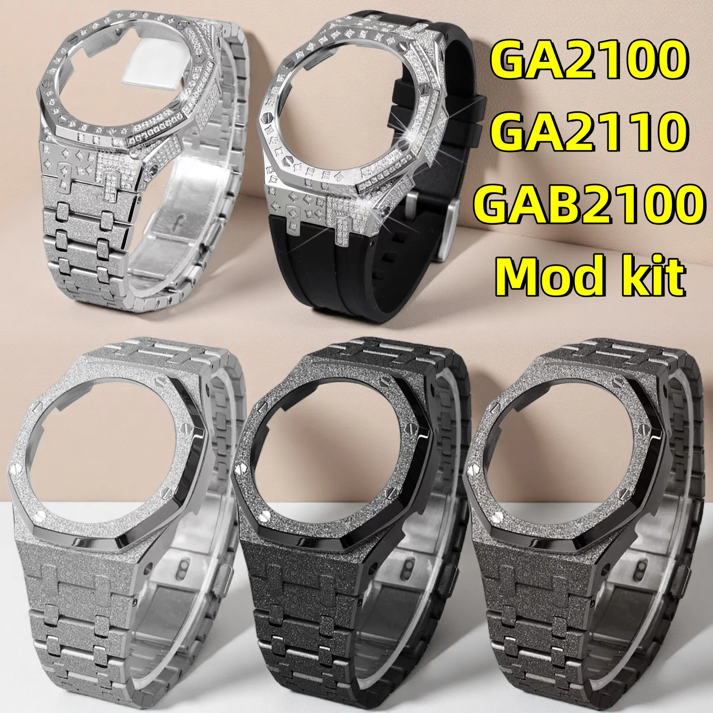 Комплект ремешков для металлического корпуса Fulgurant для Casio G-SHOCK GA2100 GA2110 GAB2100 GA-2100, модифицированный корпус из нержавеющей стали с фермы дуба, ремешок для часов
Комплект ремешков для металлического корпуса Fulgurant для Casio G-SHOCK GA2100 GA2110 GAB2100 GA-2100, модифицированный корпус из нержавеющей стали с фермы дуба, ремешок для часов