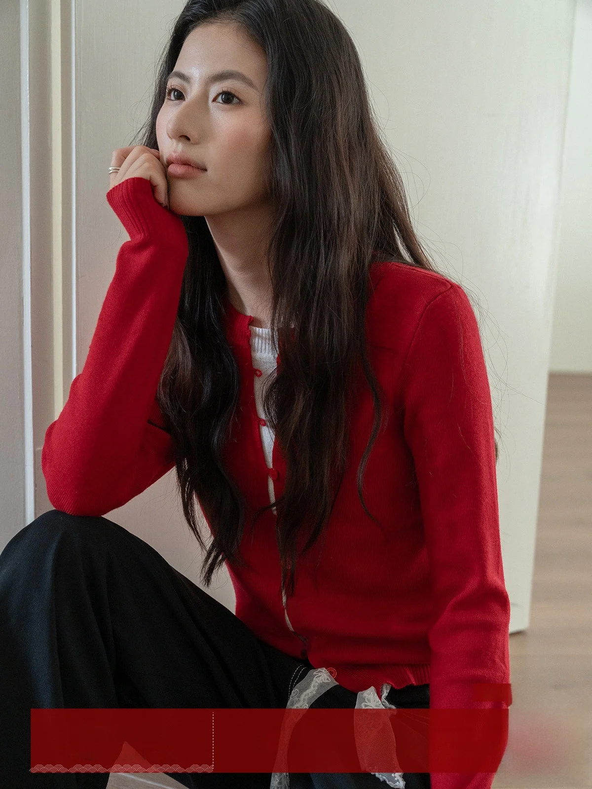 MoZaical Red Long Sve Knitted Top Women's Slim Fit Faionable Autumn New Sle Commute Windbreaker Polyester Blend
MoZaical Red Long Sve Knitted Top Women's Slim Fit Faionable Autumn New Sle Commute Windbreaker Polyester Blend