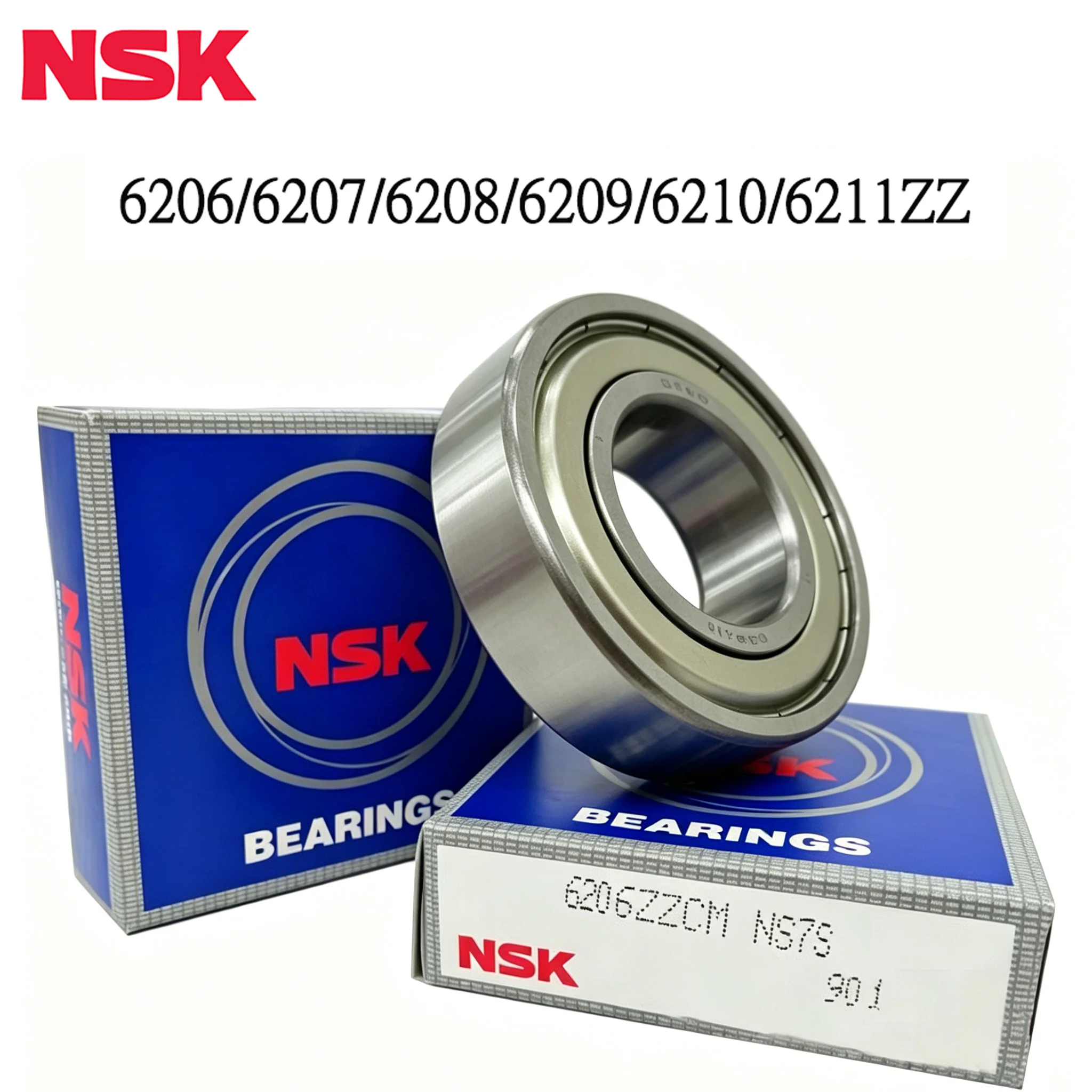 2pcs Industrial Original NSK Sealed Ball Bearing 6206ZZ 6207ZZ 6208ZZ 6209ZZ 6210ZZ 6211ZZ Metric Standard Size
2pcs Industrial Original NSK Sealed Ball Bearing 6206ZZ 6207ZZ 6208ZZ 6209ZZ 6210ZZ 6211ZZ Metric Standard Size