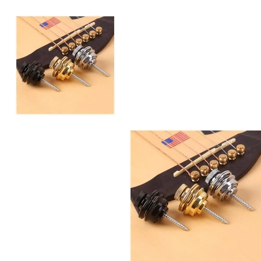 Guitar Strap Lock Button Metal End Pins with Mounting Screws for Acoustic Classical Electric Guitar Basses Ukulele
Guitar Strap Lock Button Metal End Pins with Mounting Screws for Acoustic Classical Electric Guitar Basses Ukulele