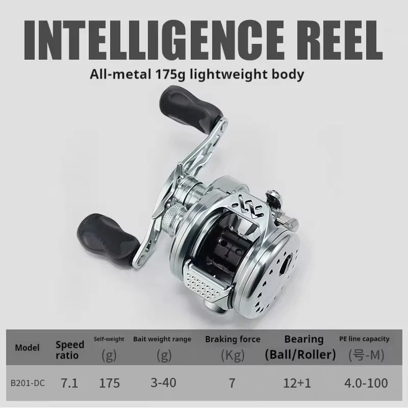 Smart Full Metal Drum Wheel Cnc Fishing Reel Long Casting Water Drop Universal Microbaits Road Lure Intelligent Fishing Reel 
Smart Full Metal Drum Wheel Cnc Fishing Reel Long Casting Water Drop Universal Microbaits Road Lure Intelligent Fishing Reel