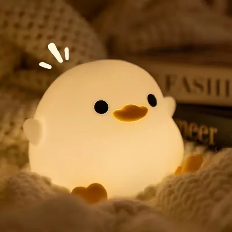 Silicone Duck LED Night Light Dimmable Rechargeable Soft Light Eye Protection Indoor Decoration Lamp For Children's Room Bedroom
Silicone Duck LED Night Light Dimmable Rechargeable Soft Light Eye Protection Indoor Decoration Lamp For Children's Room Bedroom
