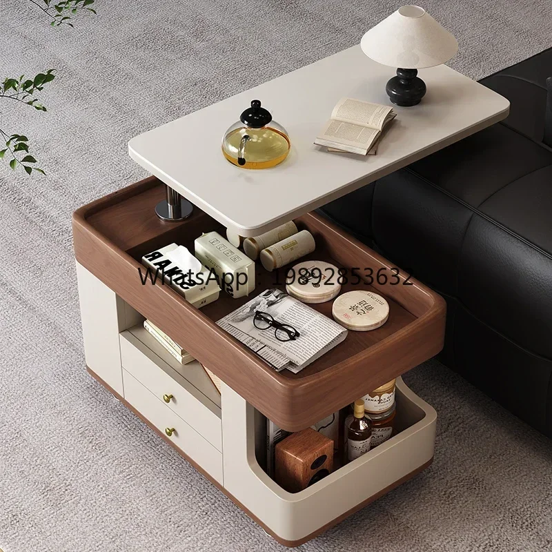 Nordic trolley side table modern movable small coffee table light luxury simple living room sofa side cabinet
Nordic trolley side table modern movable small coffee table light luxury simple living room sofa side cabinet
