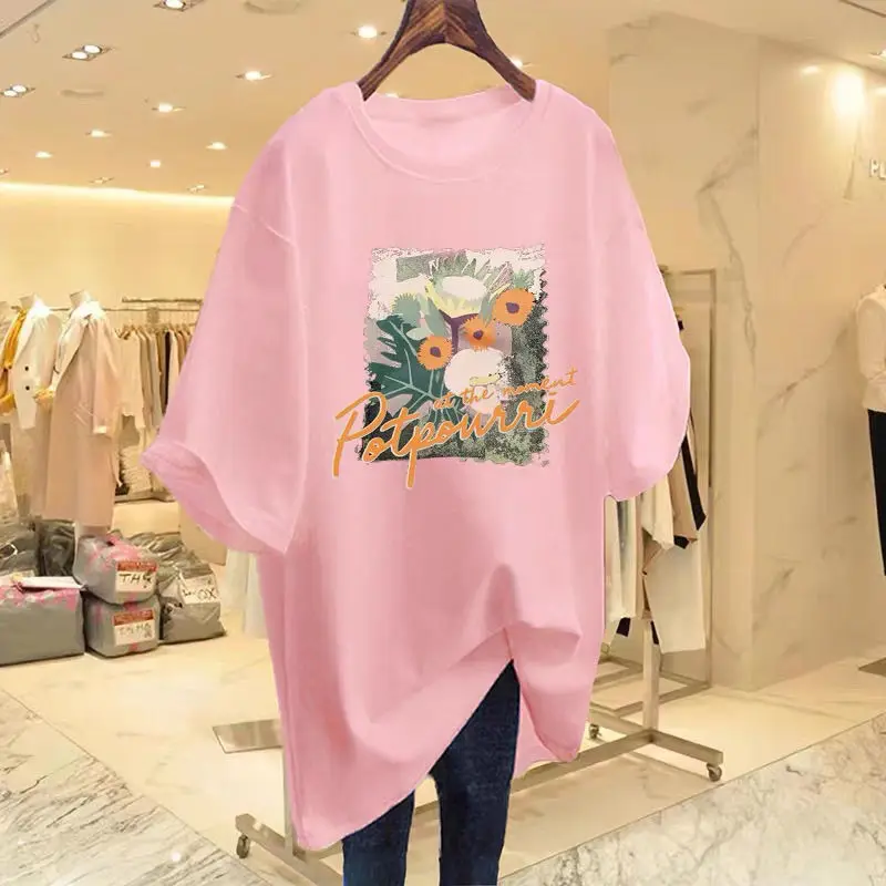 Women Retro Oil Painting Printed T-shirt 2024 Summer Korean Version Loose Fitting Short Sleeved Lady Basic Cotton O-Neck Top Tee
Women Retro Oil Painting Printed T-shirt 2024 Summer Korean Version Loose Fitting Short Sleeved Lady Basic Cotton O-Neck Top Tee