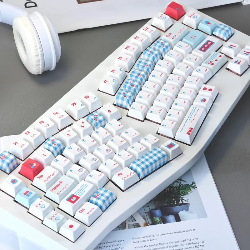Набор тематических колпачков Fruit Blue Series PBT MOA Cherry Profile, оригинальные колпачки ручной работы на заказ для аксессуаров для механической клавиатуры
Набор тематических колпачков Fruit Blue Series PBT MOA Cherry Profile, оригинальные колпачки ручной работы на заказ для аксессуаров для механической клавиатуры