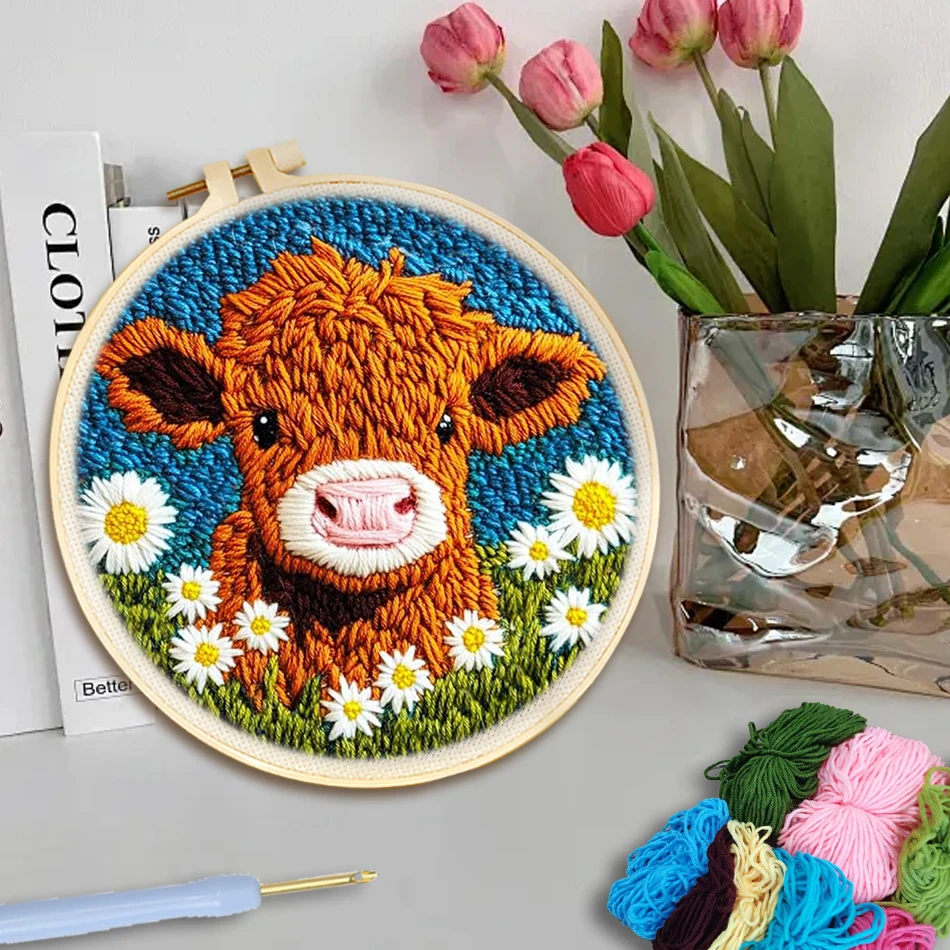 GATYZTORY punch needle embroidery package Sewing accessories Animal pictures Yarn diy kit embroidery hoop crafts supplies adults
GATYZTORY punch needle embroidery package Sewing accessories Animal pictures Yarn diy kit embroidery hoop crafts supplies adults