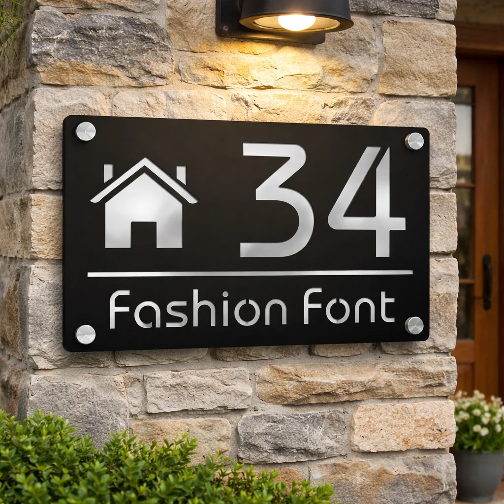 Современный модный шрифт, персонализированный заказ, знак с номером дома, уличный настенный декор, акриловые адресные таблички с лазерной резкой, подарочная табличка с именем
Современный модный шрифт, персонализированный заказ, знак с номером дома, уличный настенный декор, акриловые адресные таблички с лазерной резкой, подарочная табличка с именем