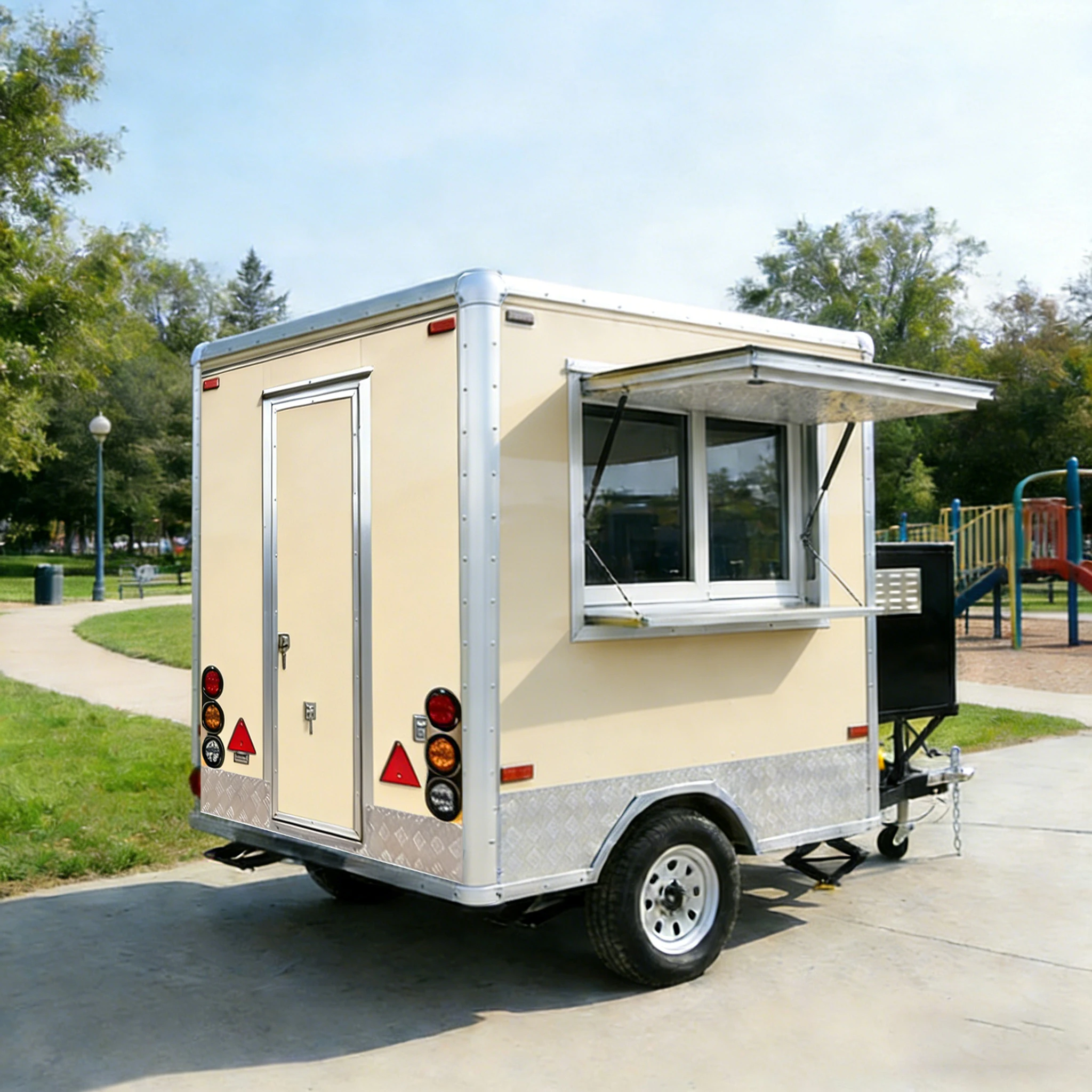 Мобильный фудтрак-прицеп квадратной формы с индивидуальной комплектацией, профессиональный фургон для уличной еды с полным кухонным оборудованием, передвижная кейтеринг-машина
Мобильный фудтрак-прицеп квадратной формы с индивидуальной комплектацией, профессиональный фургон для уличной еды с полным кухонным оборудованием, передвижная кейтеринг-машина