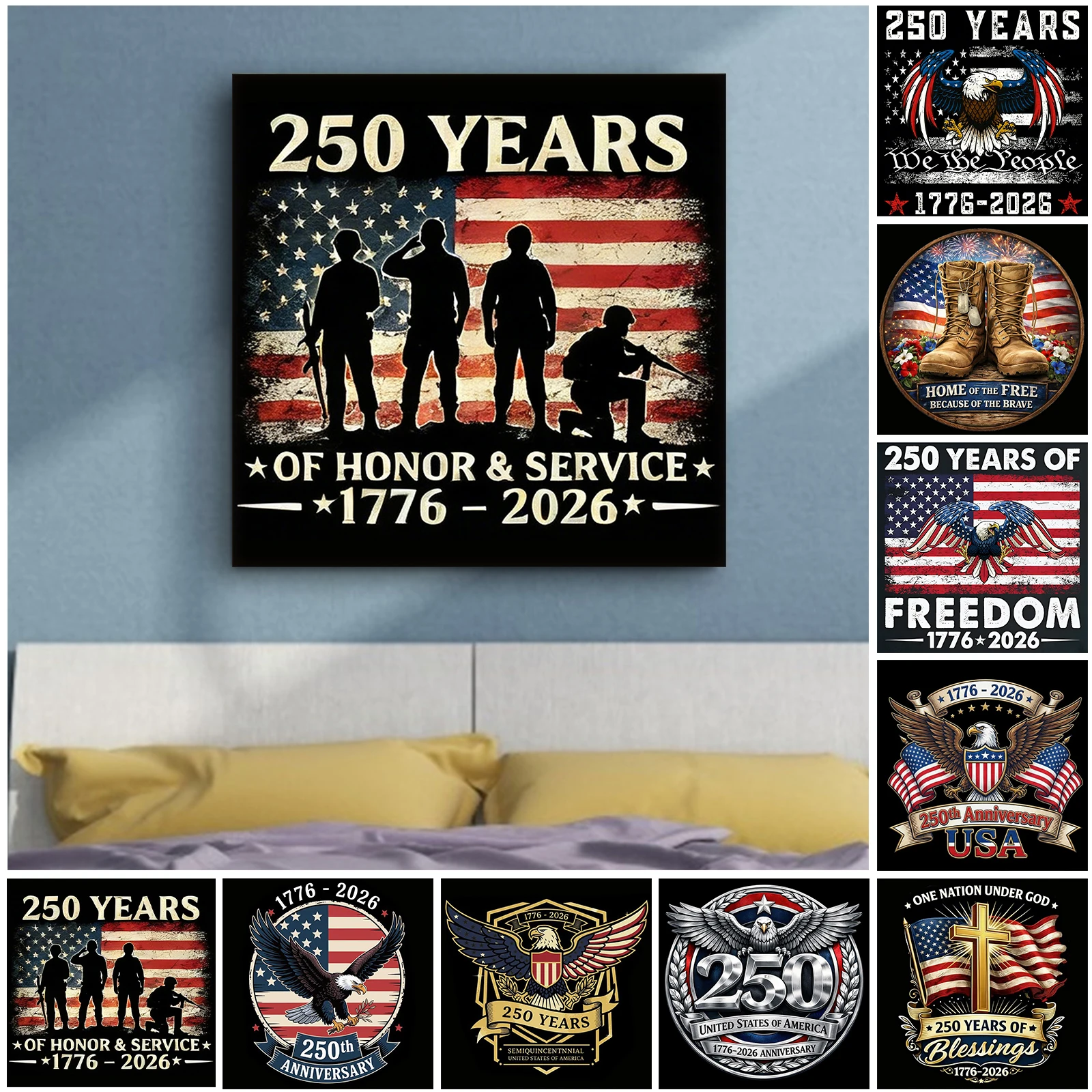 US 250th Anniversary Full DIY 5D Round Drill Diamond Art Kits for Adults Beginner Home Wall Decoration Gift 11.81x11.81inch
US 250th Anniversary Full DIY 5D Round Drill Diamond Art Kits for Adults Beginner Home Wall Decoration Gift 11.81x11.81inch