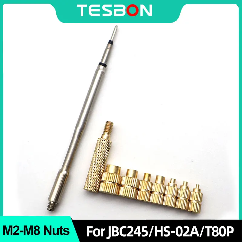 Термовставки с резьбой M2, M2.5, M3, M4, M5, M6, M8, совместимые с паяльниками JBC245/HS-02A/T80P, инструмент для 3D-печати
Термовставки с резьбой M2, M2.5, M3, M4, M5, M6, M8, совместимые с паяльниками JBC245/HS-02A/T80P, инструмент для 3D-печати