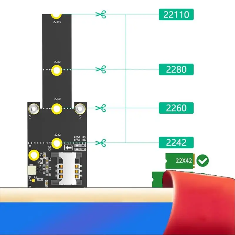 Мини-адаптер PCI-E к M.2 (NGFF) Key M со слотом для SIM-карты для модуля Wi-Fi/WWAN/LTE-X62A
Мини-адаптер PCI-E к M.2 (NGFF) Key M со слотом для SIM-карты для модуля Wi-Fi/WWAN/LTE-X62A