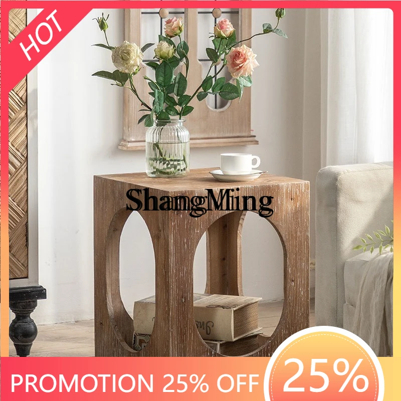 ZYY Fashion and Exquisite Retro Old Solid Wood Storage Corner Table Light Luxury Living Room Bedroom Bedside Coffee Table
ZYY Fashion and Exquisite Retro Old Solid Wood Storage Corner Table Light Luxury Living Room Bedroom Bedside Coffee Table