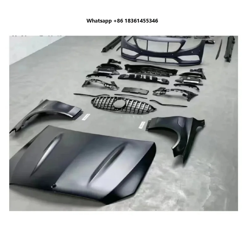 Car body accessories Whole Set Body Kit Front Bumper Grille for W205 2015-2021 to C63 Side Skirt Fender Rear Diffuser
Car body accessories Whole Set Body Kit Front Bumper Grille for W205 2015-2021 to C63 Side Skirt Fender Rear Diffuser