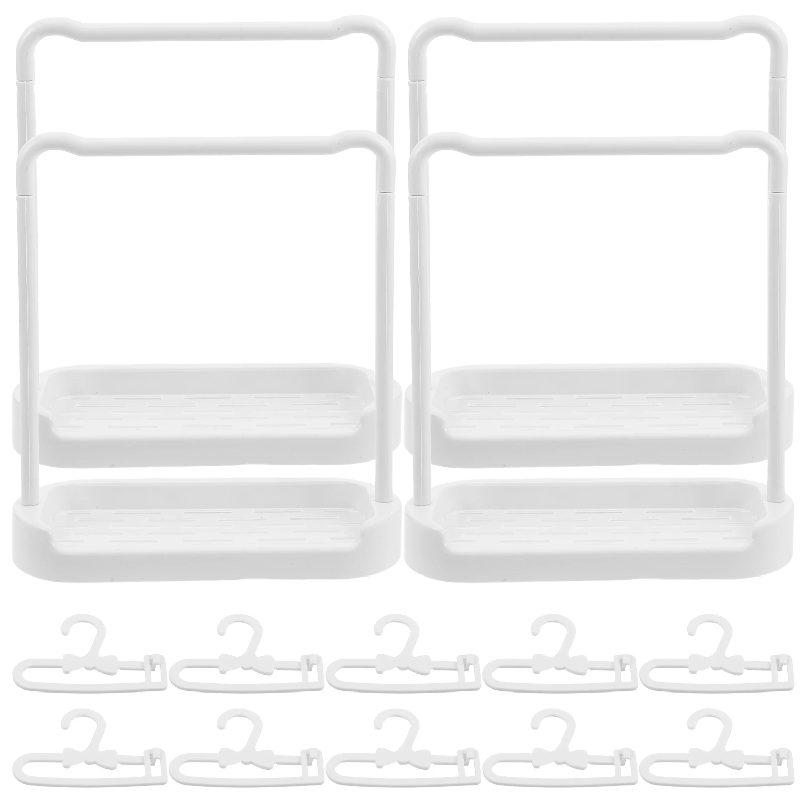 1 set Mini Clothes Display Rack Hangers Compact Transparent Miniature Clothing ganizer for Dollhouse Decor Garment Rack
1 set Mini Clothes Display Rack Hangers Compact Transparent Miniature Clothing ganizer for Dollhouse Decor Garment Rack