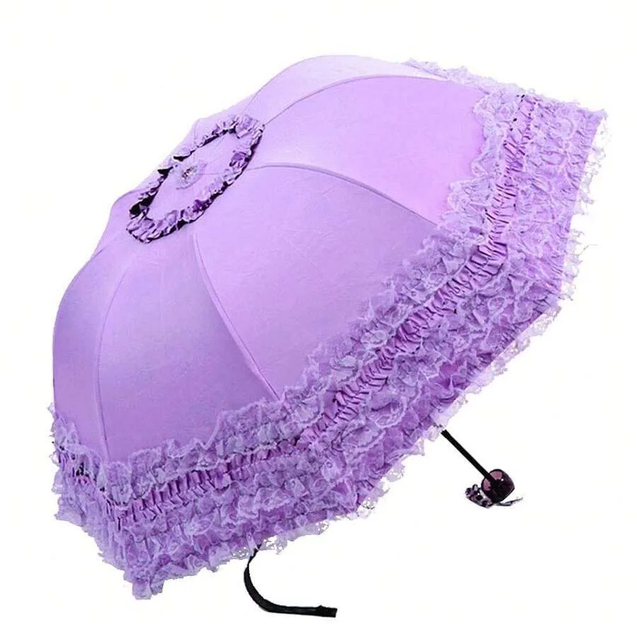 WANLIAN Lace Windproof Folding Sunny And Rainy Umbrella Ultraviolet-Proof Anti Sun UV Protection Parasol Umbrella
WANLIAN Lace Windproof Folding Sunny And Rainy Umbrella Ultraviolet-Proof Anti Sun UV Protection Parasol Umbrella