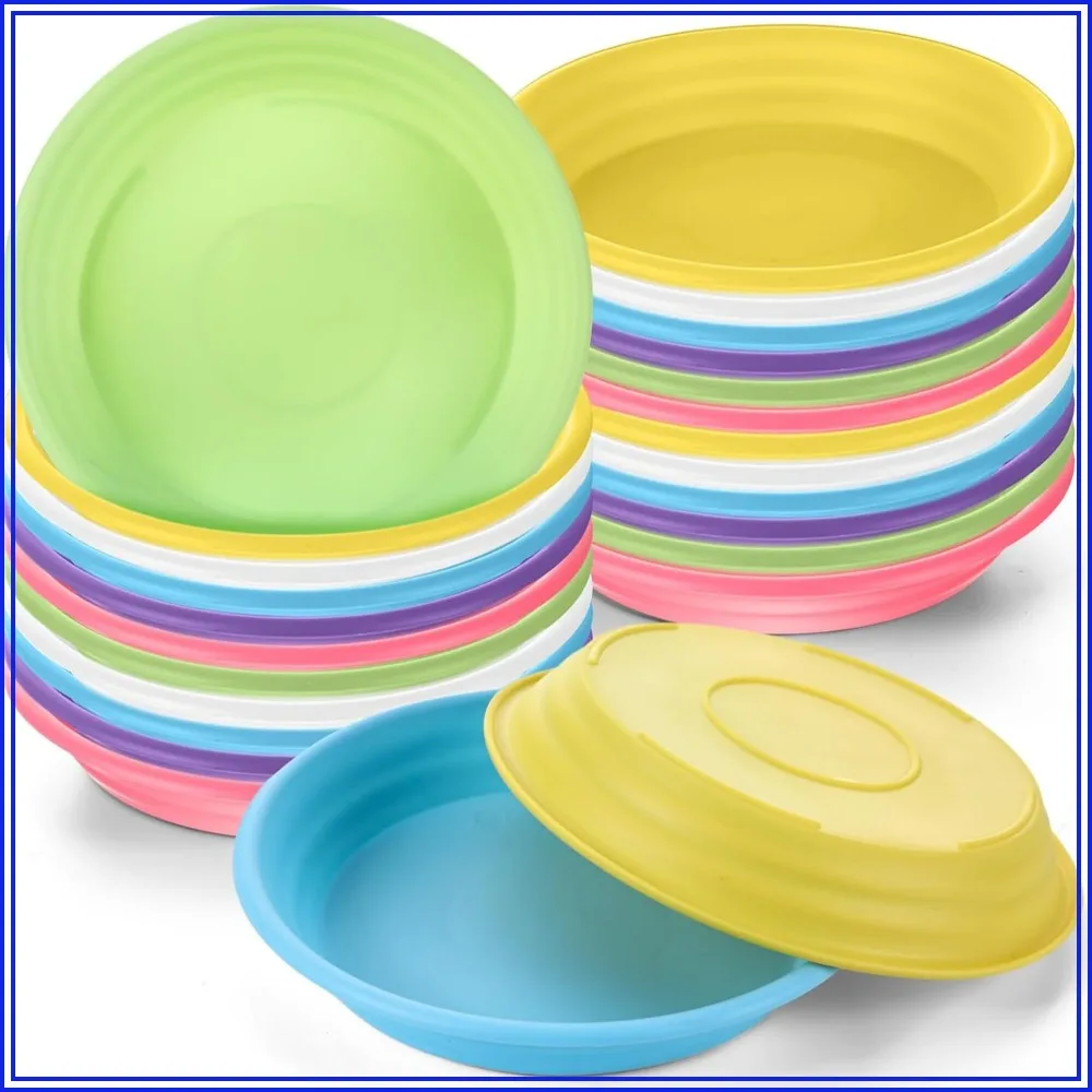 24 Pcs 2 Inch Round Plant Saucer Trays - Heavy Duty, Sun Resistant Plastic, Multicolor, Indoor Outdoor Use
24 Pcs 2 Inch Round Plant Saucer Trays - Heavy Duty, Sun Resistant Plastic, Multicolor, Indoor Outdoor Use