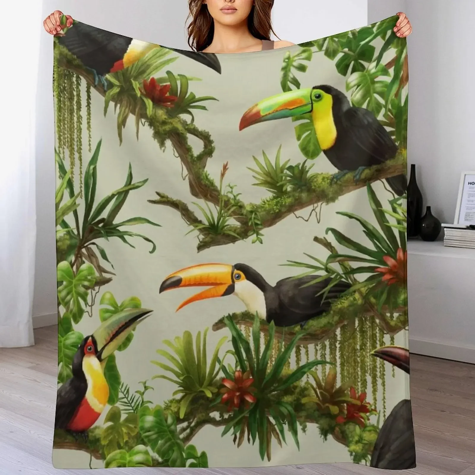 Toucans and bromeliads - canvas background Throw Blanket Luxury St Heavy Soft Beds Blankets
Toucans and bromeliads - canvas background Throw Blanket Luxury St Heavy Soft Beds Blankets