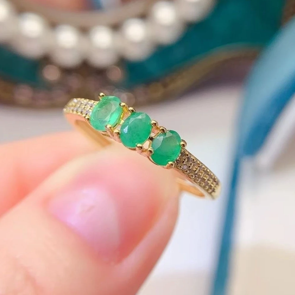 CoLife Jewelry 100% Natural Emerald Ring 3mm*4mm Emerald 925 Silver Ring with Certificate Birthday Gift for Women
CoLife Jewelry 100% Natural Emerald Ring 3mm*4mm Emerald 925 Silver Ring with Certificate Birthday Gift for Women