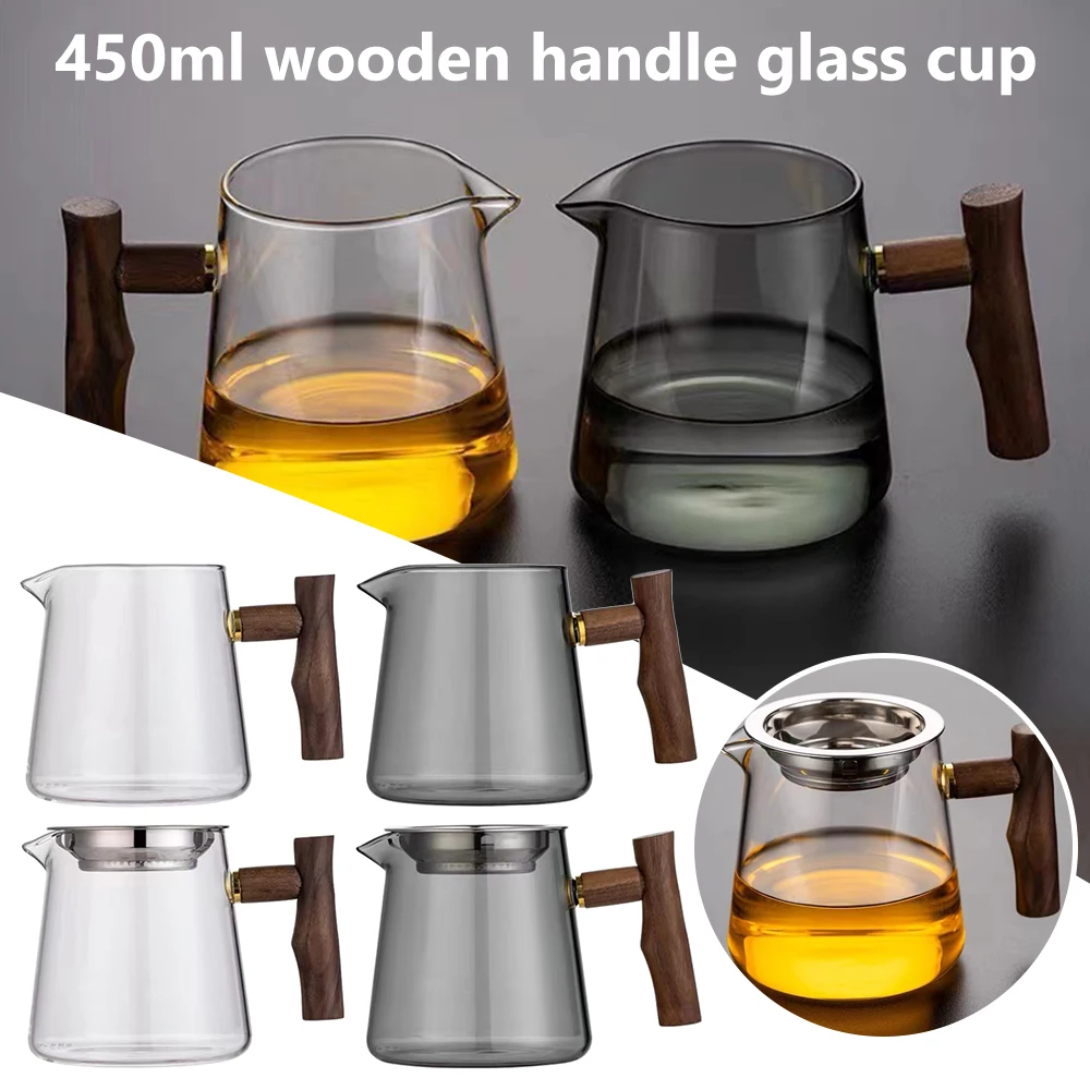 New 450ml Glass Teapot Wooden Handle Tea Divider Kettle Justice Cup Automatic Separation Drinkware Leisure
New 450ml Glass Teapot Wooden Handle Tea Divider Kettle Justice Cup Automatic Separation Drinkware Leisure