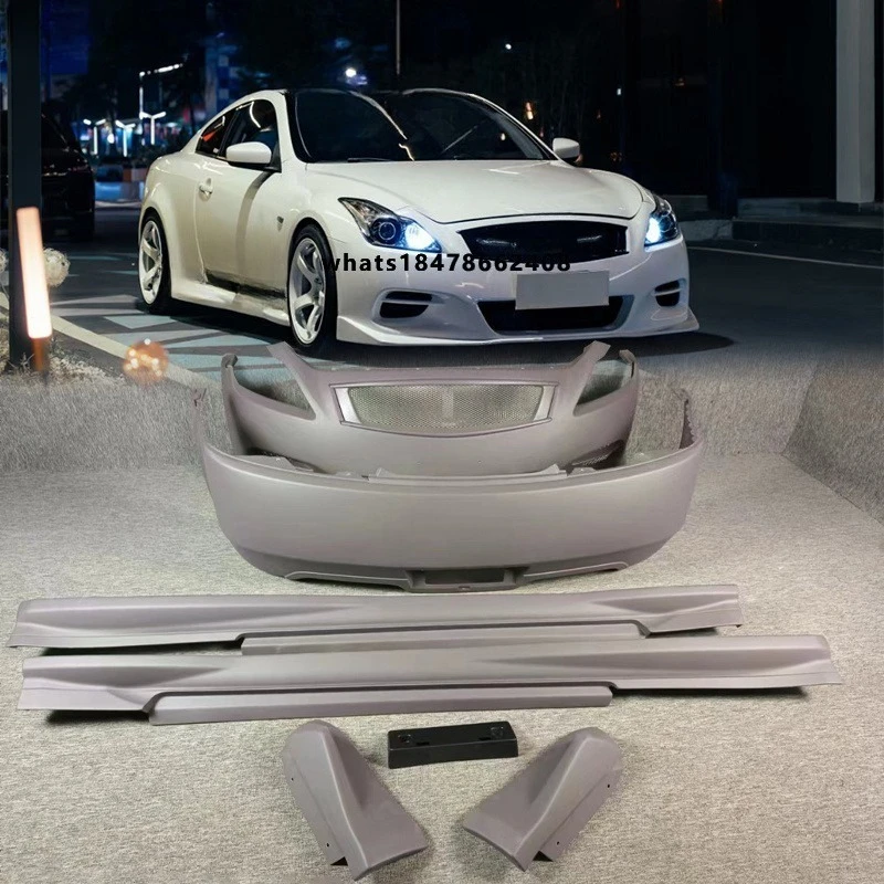 Infiniti G37S Coupe ZE Style Body Kit Exterior Upgrade with Front Bumper Side Skirts Rear Bumper and Corner Protectors G37
Infiniti G37S Coupe ZE Style Body Kit Exterior Upgrade with Front Bumper Side Skirts Rear Bumper and Corner Protectors G37