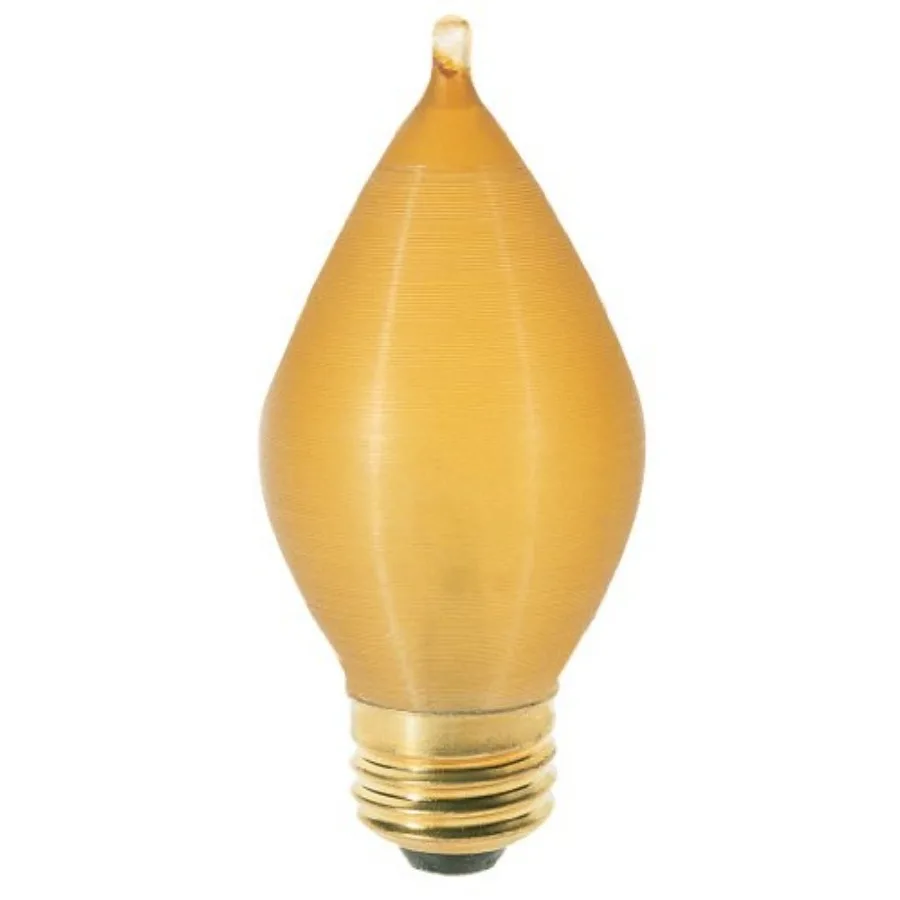 S2716 120V Medium Base 40-Watt C11 Light Bulb, Amber Spun
S2716 120V Medium Base 40-Watt C11 Light Bulb, Amber Spun