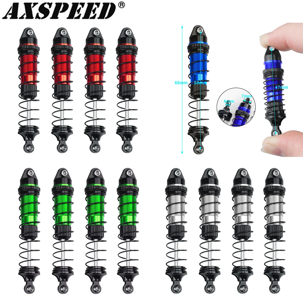 AXSPEED 4 шт. амортизатор из алюминиевого сплава, регулируемый масляный демпфер для 1/18 Lo-si LMT, детали для обновления гусеничного автомобиля на радиоуправлении
AXSPEED 4 шт. амортизатор из алюминиевого сплава, регулируемый масляный демпфер для 1/18 Lo-si LMT, детали для обновления гусеничного автомобиля на радиоуправлении