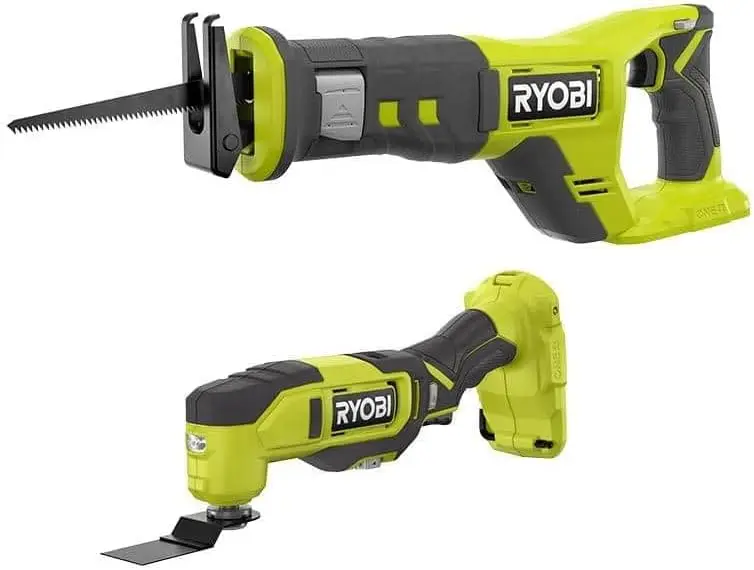 18V Cordless 2-Tool Combo Kit with Multi-Tool and Reciprocating Saw, Power Tools Only for DIY Projects
18V Cordless 2-Tool Combo Kit with Multi-Tool and Reciprocating Saw, Power Tools Only for DIY Projects