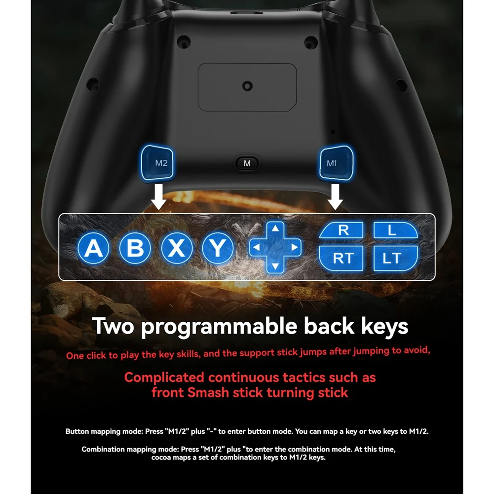 Беспроводной игровой контроллер с датчиками Холла и RGB-подсветкой для ПК/Switch/Android, геймпад Black Myth Wukong
Беспроводной игровой контроллер с датчиками Холла и RGB-подсветкой для ПК/Switch/Android, геймпад Black Myth Wukong