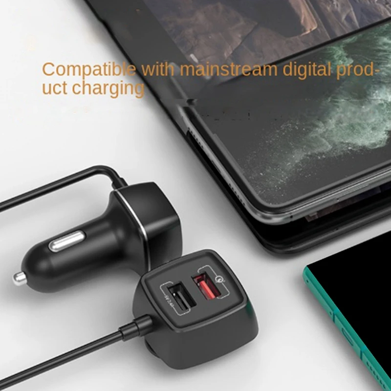 1 PCS Front And Rear Flash Charge Car Adapter 4 Ports USB Black For Iphone Xiaomi Huawei Samsung Fast Charging
1 PCS Front And Rear Flash Charge Car Adapter 4 Ports USB Black For Iphone Xiaomi Huawei Samsung Fast Charging