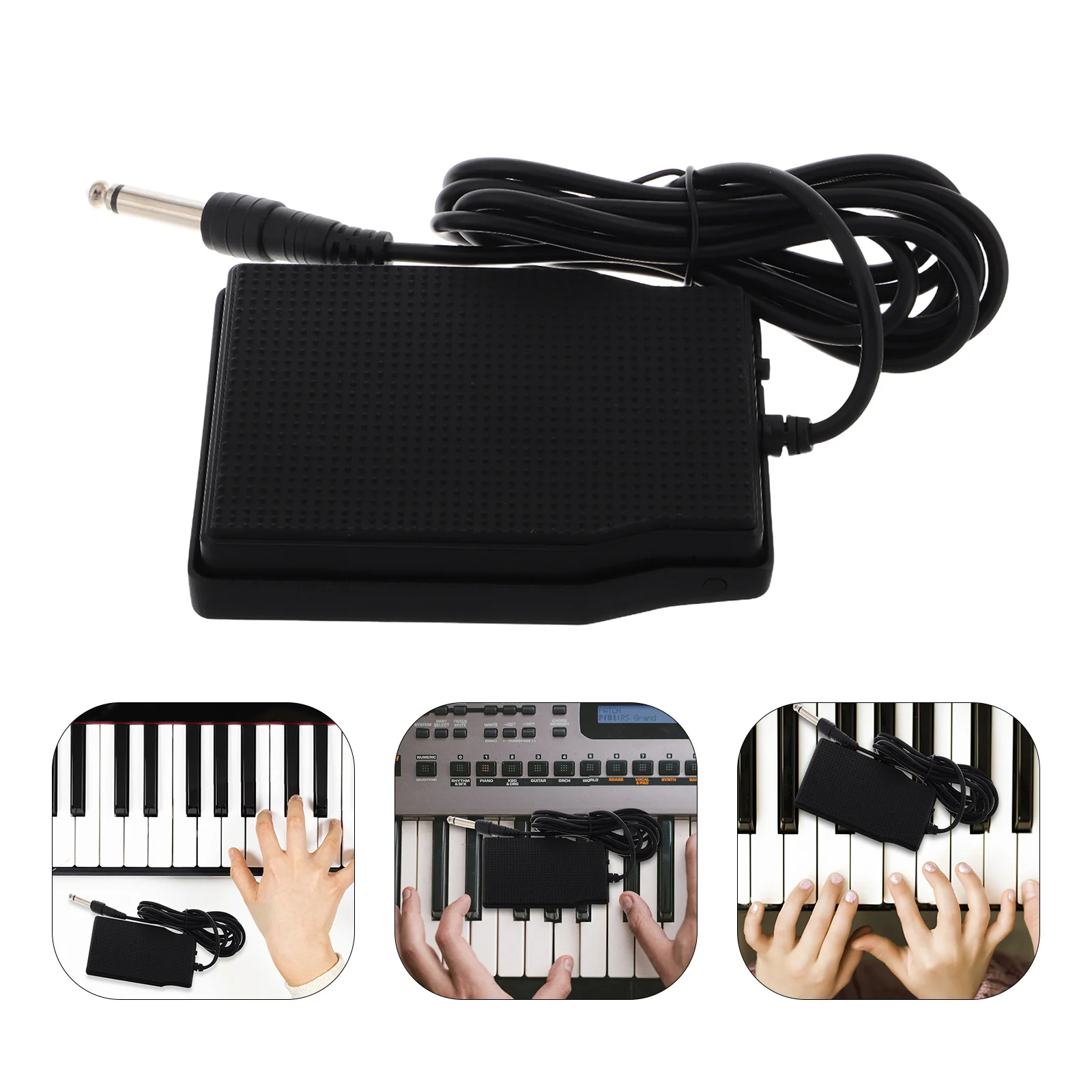 Universal Sustain Pedal for Piano Keyboard Durable Shock-Resistant Non-Slip Digital and Electronic Keyboard Pedal Stable Audio 
Universal Sustain Pedal for Piano Keyboard Durable Shock-Resistant Non-Slip Digital and Electronic Keyboard Pedal Stable Audio