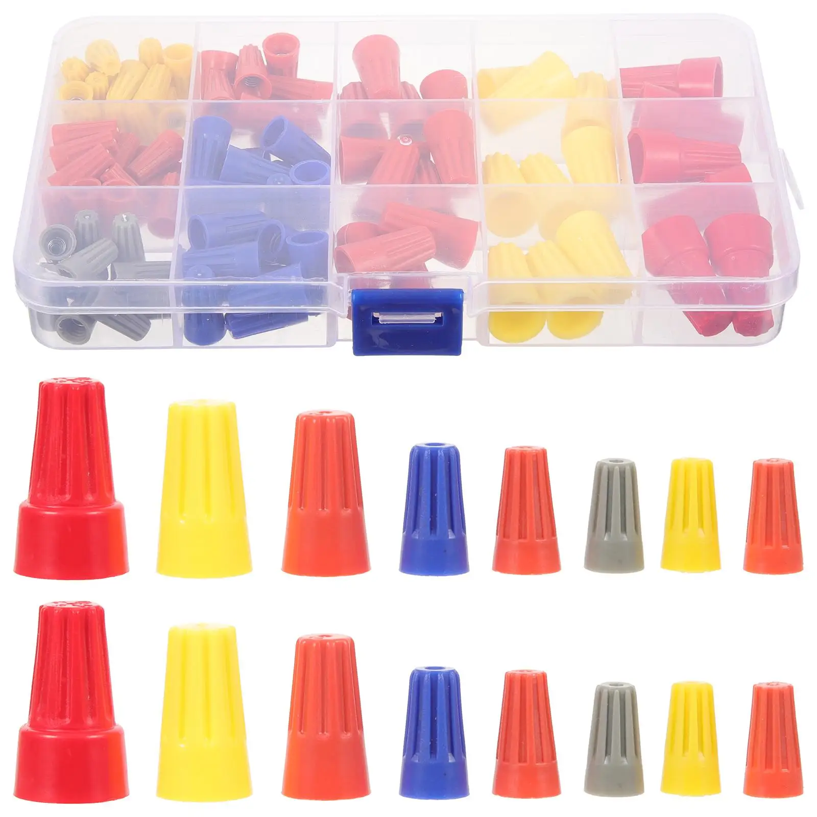 102 Pcs Threaded Wire Connectors Spring Caps Nuts Plastic Reusable HVAC Wiring Splice
102 Pcs Threaded Wire Connectors Spring Caps Nuts Plastic Reusable HVAC Wiring Splice