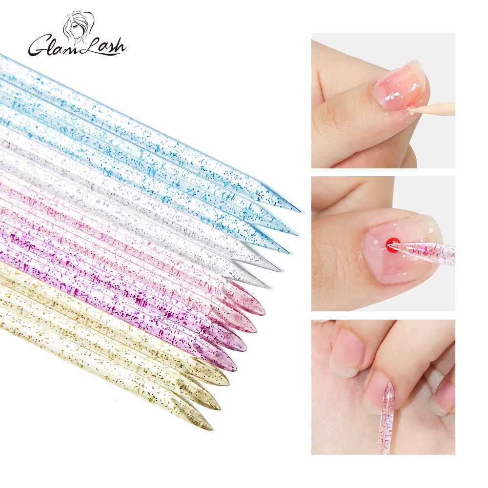 GLAMLASH 50/100 Pieces Reusable Double-head Crystal Cuticle Pusher Removal Nails Pedicure Care Drill Stick Tools
GLAMLASH 50/100 Pieces Reusable Double-head Crystal Cuticle Pusher Removal Nails Pedicure Care Drill Stick Tools