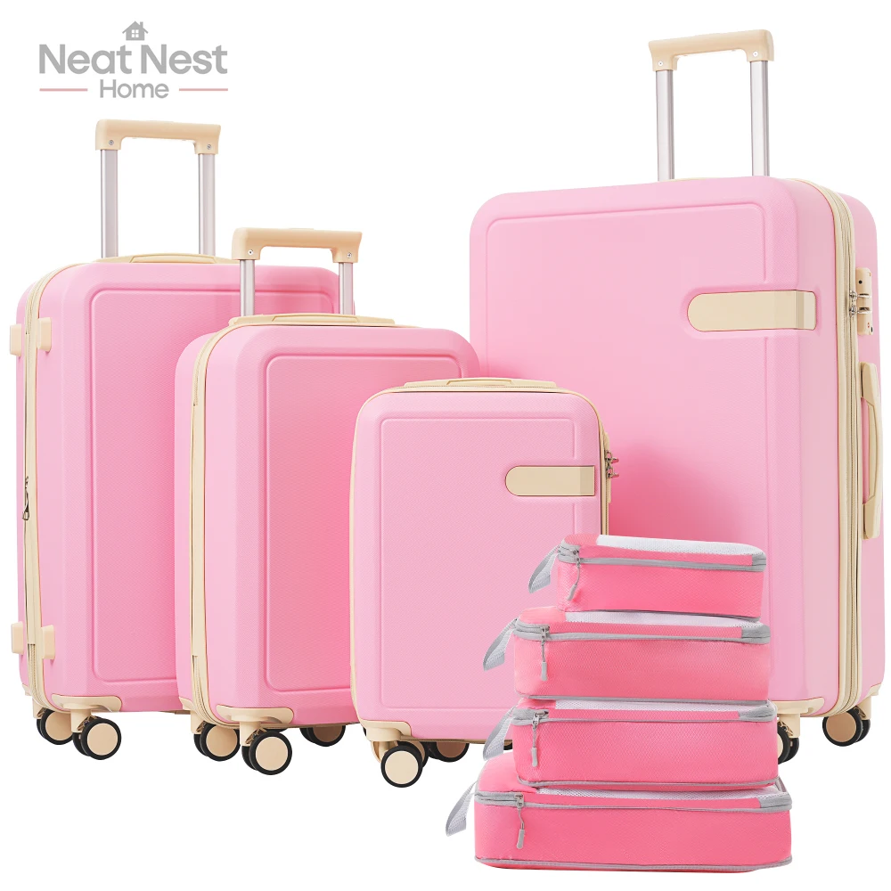 4 Piece High-Quality and Duarble Luggage Set,Portable light Travel pack with Safeguard 3-Digit Lock/360° swivel Spinner Wheels
4 Piece High-Quality and Duarble Luggage Set,Portable light Travel pack with Safeguard 3-Digit Lock/360° swivel Spinner Wheels