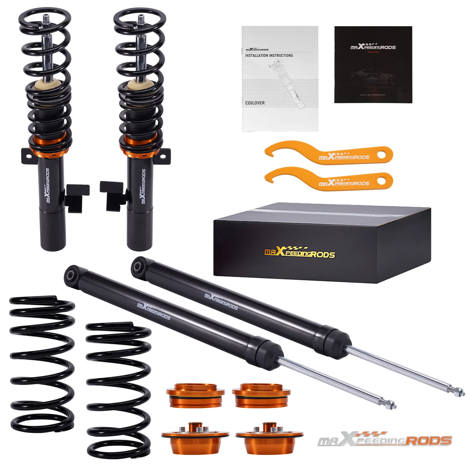 Coil Springs over Strut for Ford Focus MK2 2.5 ST ST 225 2005-2012 Coilovers Coilover Suspension Shock Lowering Kit
Coil Springs over Strut for Ford Focus MK2 2.5 ST ST 225 2005-2012 Coilovers Coilover Suspension Shock Lowering Kit