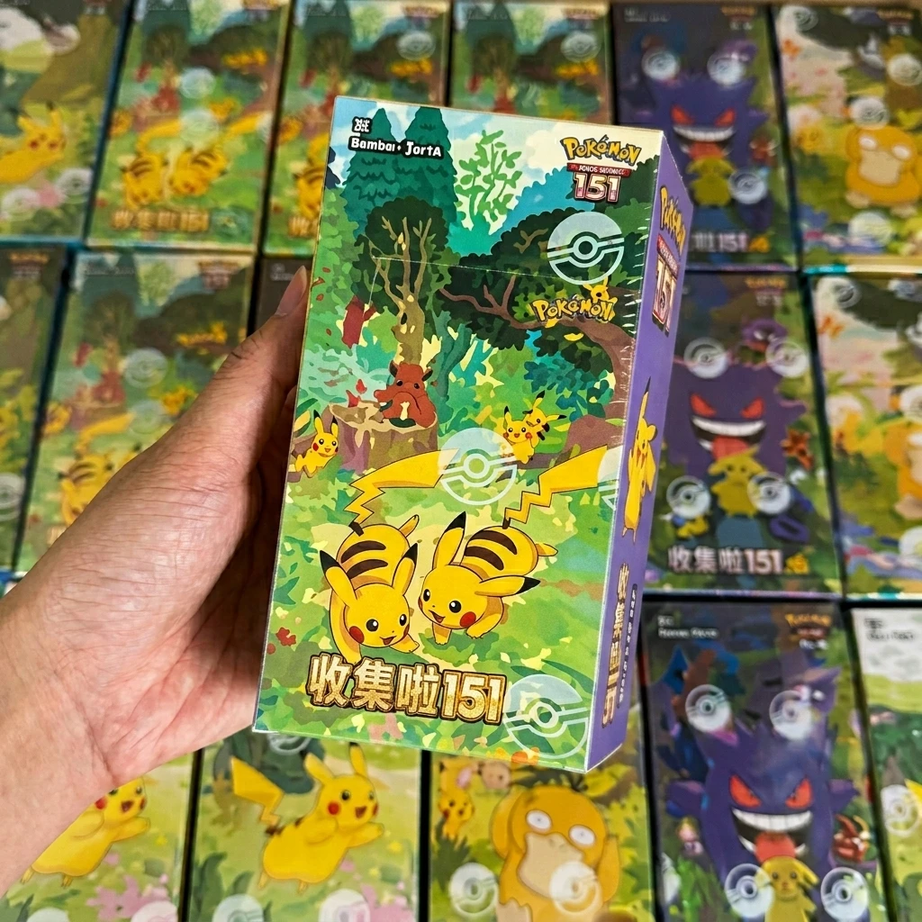 Bandai Pokemon TCG Simplified Chinese Collect 151 Booster Pack Gengar Pikachu 5 Cards Random Trading Card Game Gift for Fans
Bandai Pokemon TCG Simplified Chinese Collect 151 Booster Pack Gengar Pikachu 5 Cards Random Trading Card Game Gift for Fans