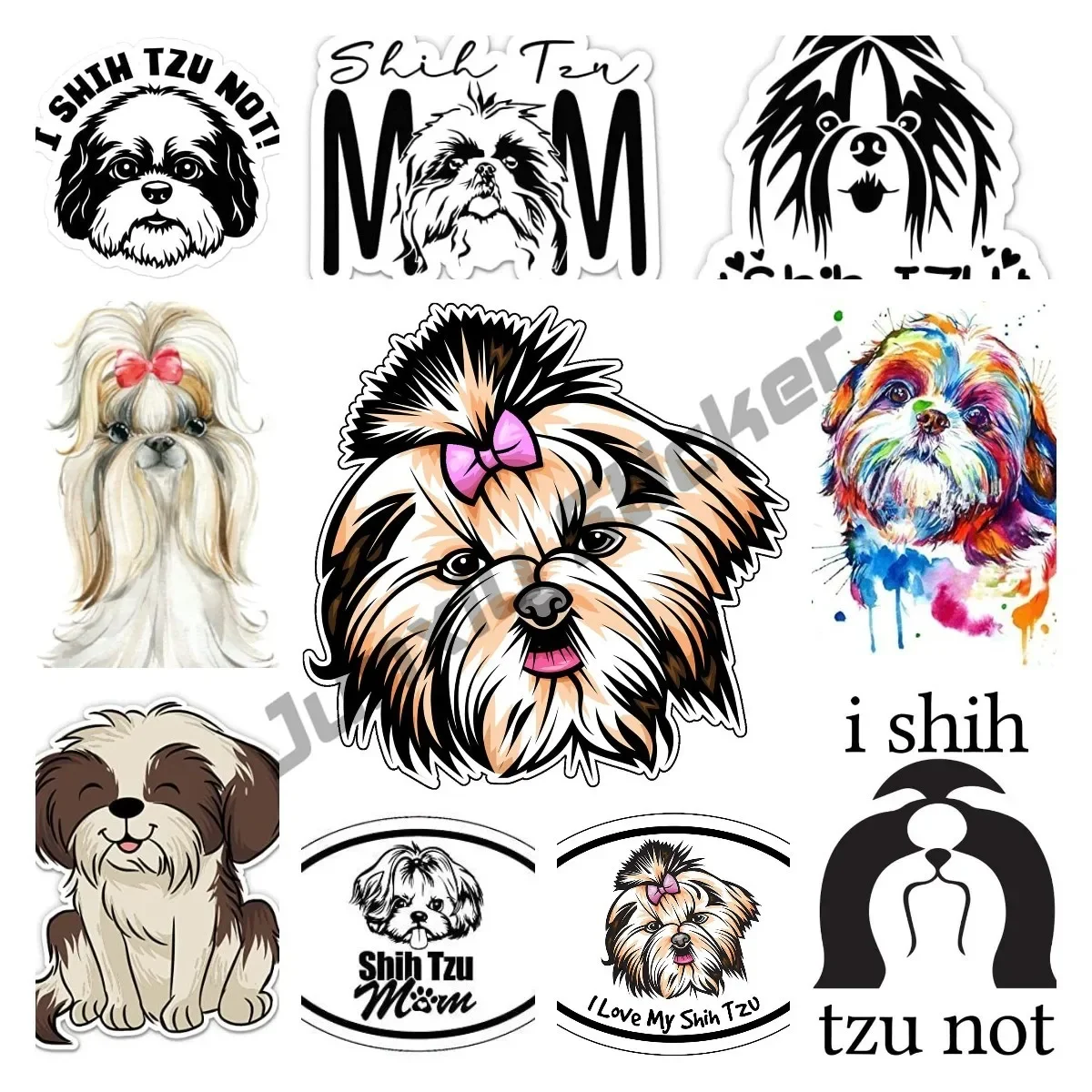 Shih Tzu Vinyl Decal Dog Breed Bumper Sticker Laptops Tumblers Windows Cars Trucks Walls cartoon Car Body
Shih Tzu Vinyl Decal Dog Breed Bumper Sticker Laptops Tumblers Windows Cars Trucks Walls cartoon Car Body