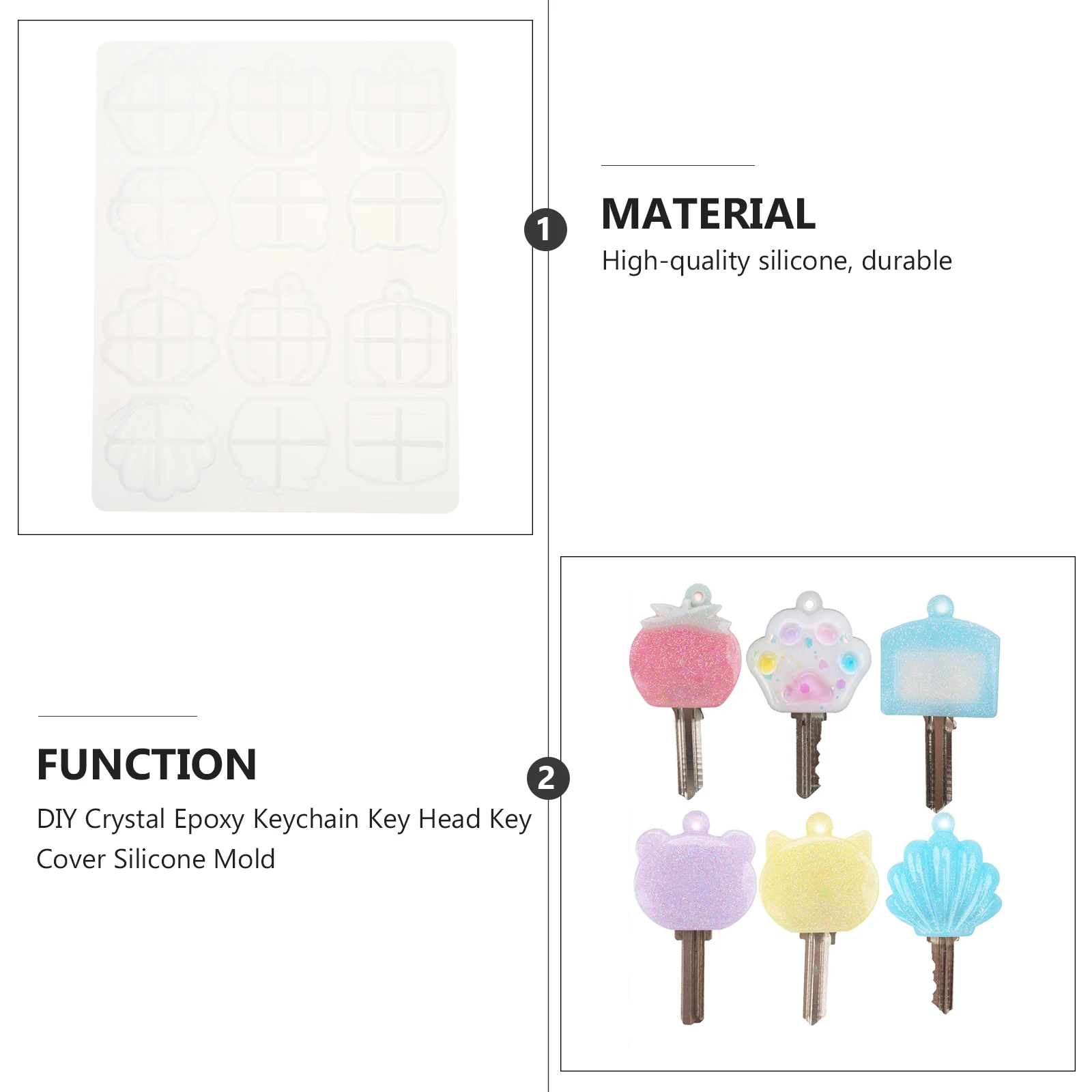 Crystal Drop Keychain Resin Diy Jewelry Craft Making Cover Silicone Epoxy Key Key Cover Silicone Mold Crystal Casting Mold
Crystal Drop Keychain Resin Diy Jewelry Craft Making Cover Silicone Epoxy Key Key Cover Silicone Mold Crystal Casting Mold