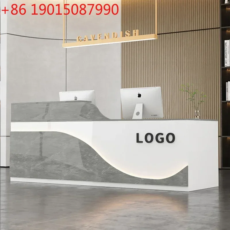 Reception Desks Store Simple Bar Counter Cashier Counter Desk Modern Design Mostrador Negocio Commercial Furniture
Reception Desks Store Simple Bar Counter Cashier Counter Desk Modern Design Mostrador Negocio Commercial Furniture
