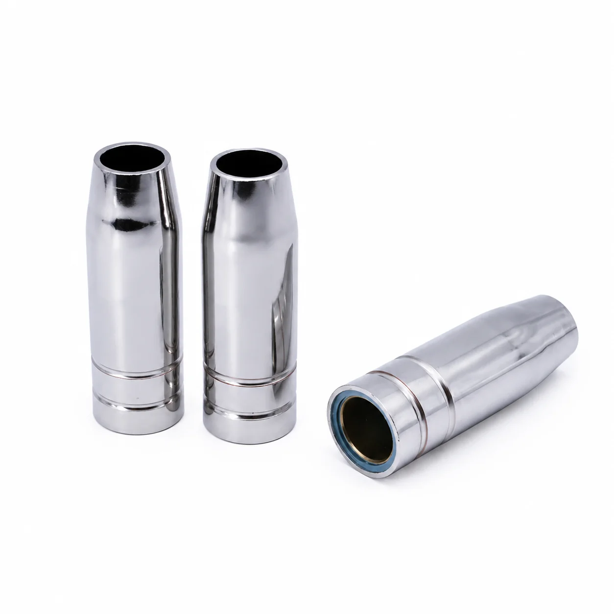 Gas shielded welding torch accessories are suitable for the protective nozzles of Bintzer models 15AK, 24KD, and 36KD
Gas shielded welding torch accessories are suitable for the protective nozzles of Bintzer models 15AK, 24KD, and 36KD