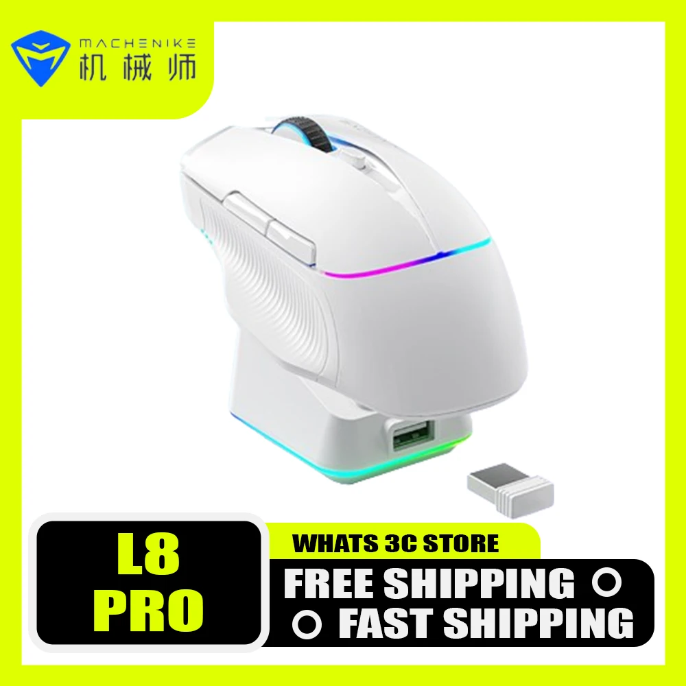Оригинальная Беспроводная трехрежимная Bluetooth-мышь L8 Pro 8k Rerurn, Rgb мыши с подсветкой, легкая спортивная мышь, аксессуар для компьютера
Оригинальная Беспроводная трехрежимная Bluetooth-мышь L8 Pro 8k Rerurn, Rgb мыши с подсветкой, легкая спортивная мышь, аксессуар для компьютера