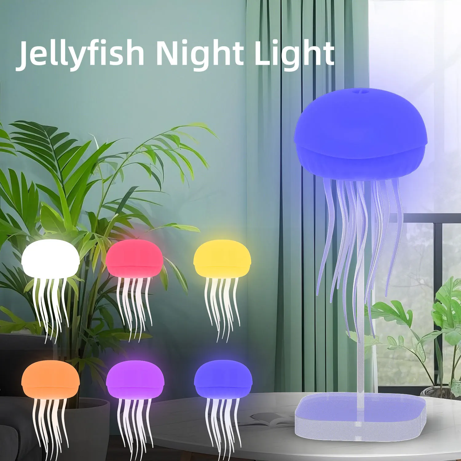 Voice Activated Jellyfish Night Light Plug in Ambient Sleeping Light with Switch Indoor Lighting
Voice Activated Jellyfish Night Light Plug in Ambient Sleeping Light with Switch Indoor Lighting