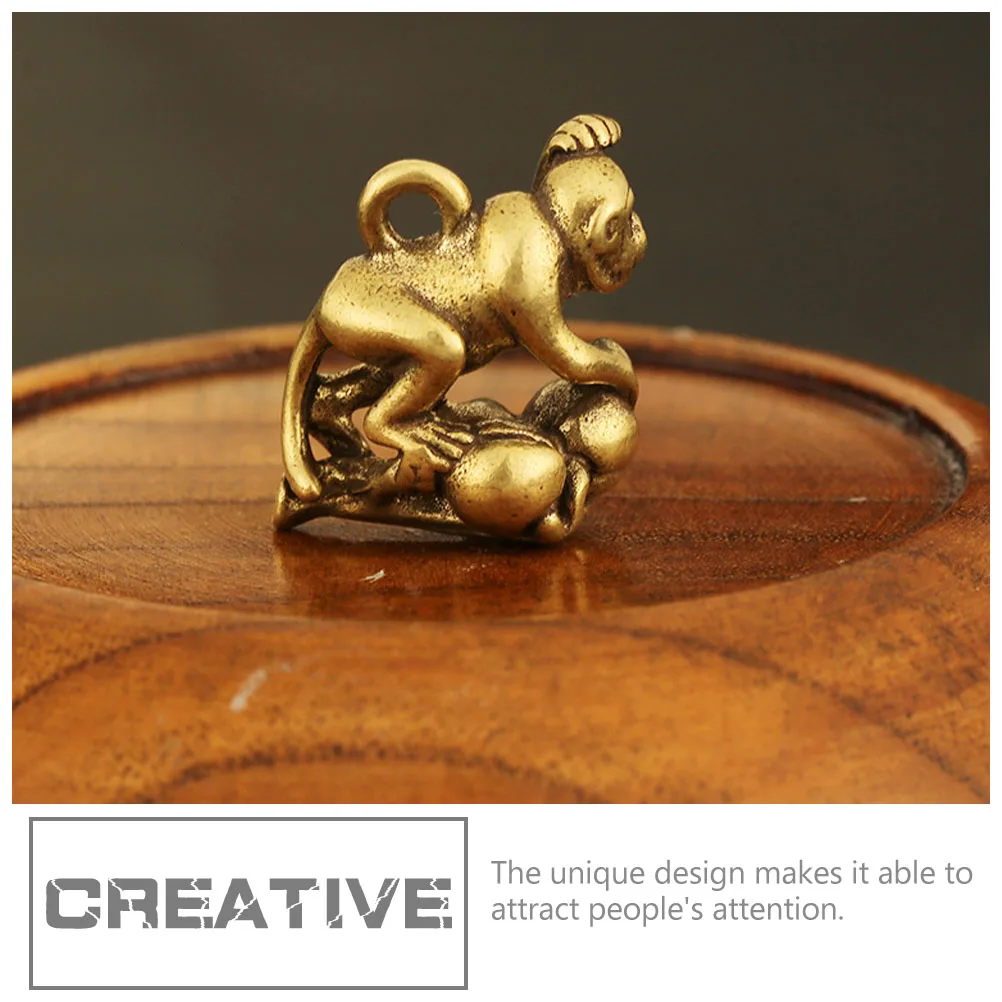 2pcs Monkey Keychain Brass Sculpture Design Desktop Decoration Retro Ornament Creative Handicraft Brass Craft Home
2pcs Monkey Keychain Brass Sculpture Design Desktop Decoration Retro Ornament Creative Handicraft Brass Craft Home