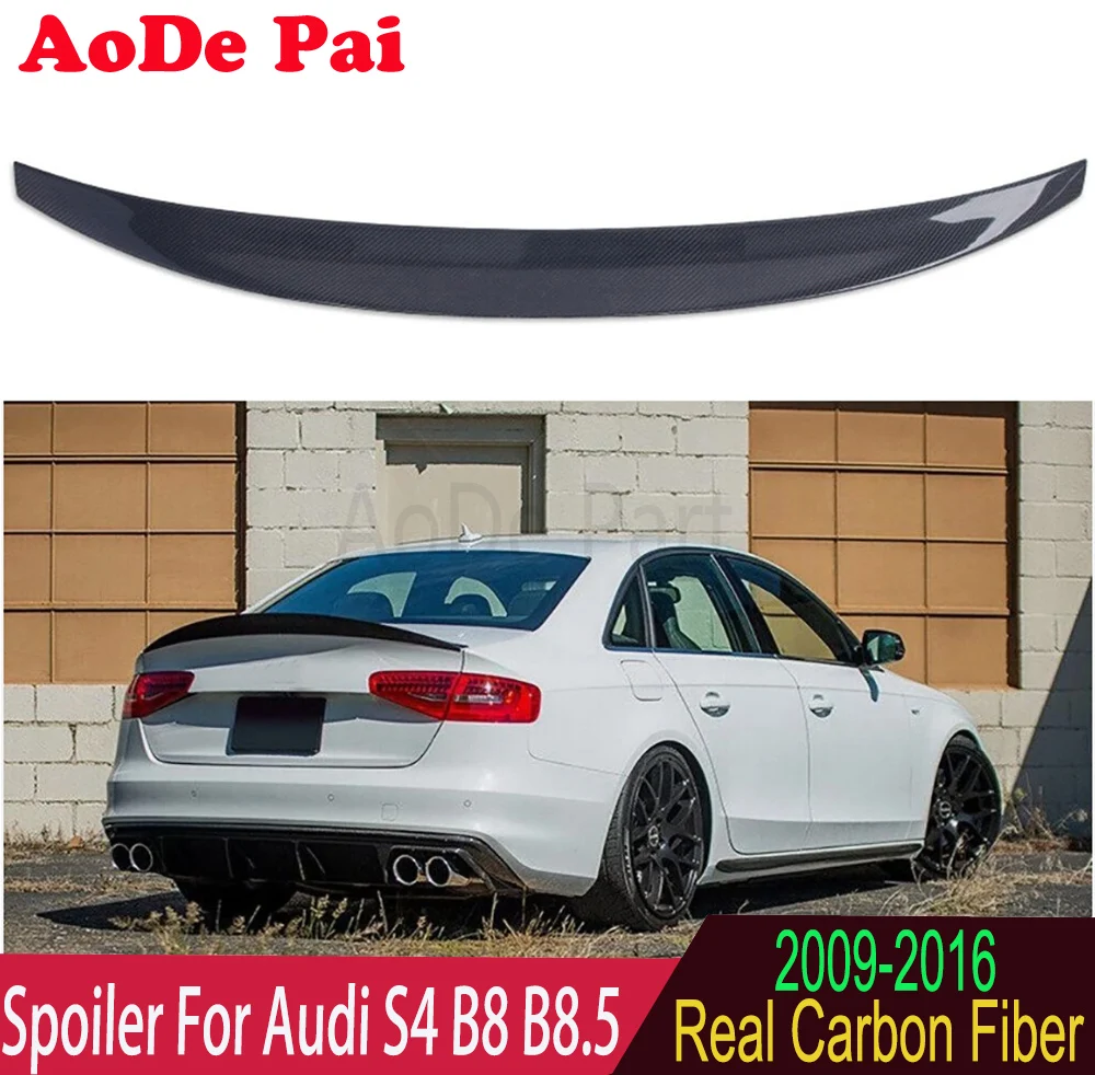 S4 B8 B8.5 Spoiler Real Carbon Fiber Rear Trunk Wing Ducktail For Audi S4 2009-2016 HK Style
S4 B8 B8.5 Spoiler Real Carbon Fiber Rear Trunk Wing Ducktail For Audi S4 2009-2016 HK Style
