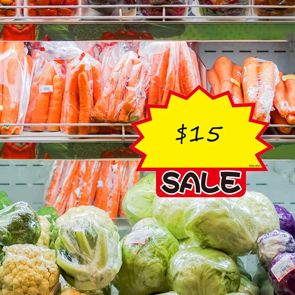 50Pcs Price Tags Paper Advertising Signs for Market Retail Sale Promotional Price Stickers Shop Use Advertising Tags
50Pcs Price Tags Paper Advertising Signs for Market Retail Sale Promotional Price Stickers Shop Use Advertising Tags